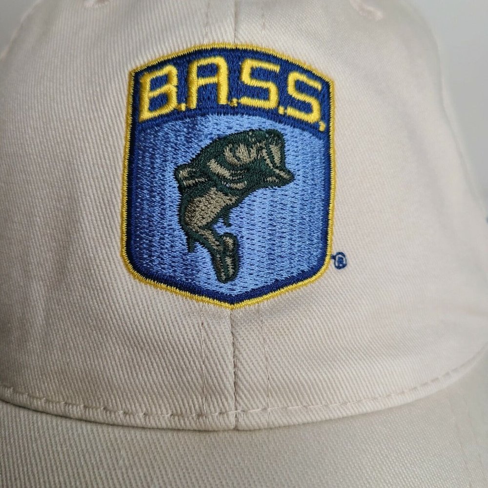 Bass Pro Shop Hat Lot of 2 Blue Embroidered Cotton Strapback Green Trucker Snap - Picture 4 of 12